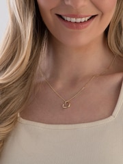 Beaverbrooks 9ct Yellow Gold Heart Pendant - Image 1 of 4