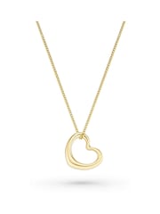 Beaverbrooks 9ct Yellow Gold Heart Pendant - Image 2 of 4