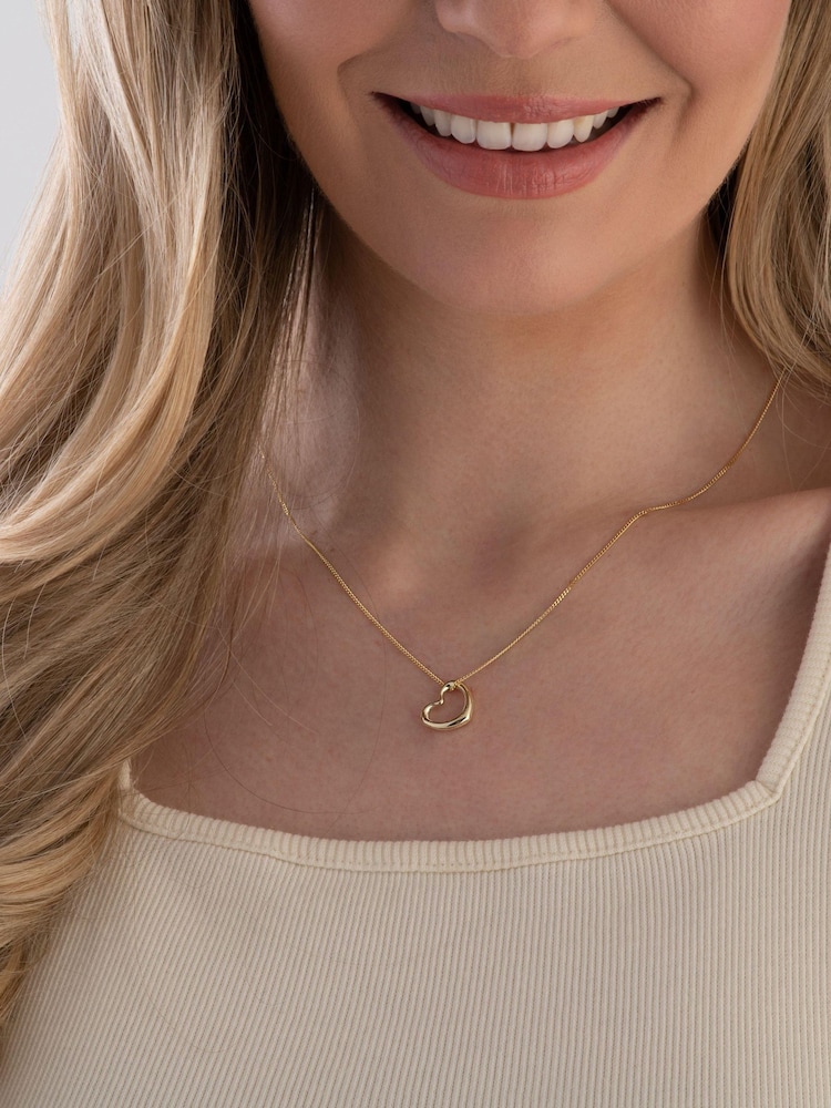 Beaverbrooks 9ct Yellow Gold Plated Heart Pendant - Image 4 of 4 Beaverbrooks 9ct Yellow Gold Plated Heart Pendant - Image 4 of 4