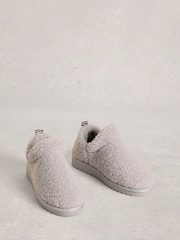 White Stuff Grey Borg Bootie Slippers - Image 3 of 4
