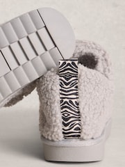 White Stuff Grey Borg Bootie Slippers - Image 4 of 4