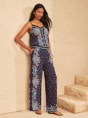 Love & Roses Hose mit weitem Bein - Bild 2 von 5
