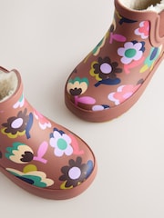 Brown Floral Chelsea Wellies - Image 3 of 6