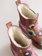 Brown Floral Chelsea Wellies - Image 4 of 6