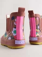 Brown Floral Chelsea Wellies - Image 5 of 6