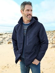 Cotton Traders Blue Highland Waterproof Jacket - Image 1 of 4