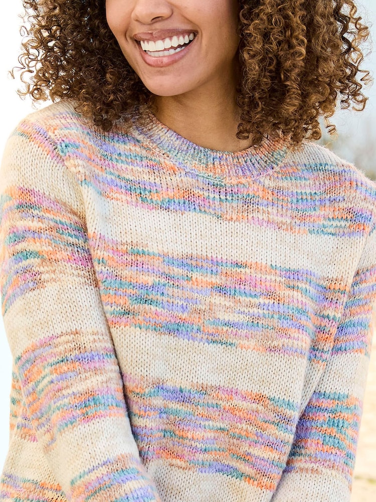 Cotton Traders Cream Stripe Jumper - Image 4 of 4 Cotton Traders Cream Stripe Jumper - Image 4 of 4