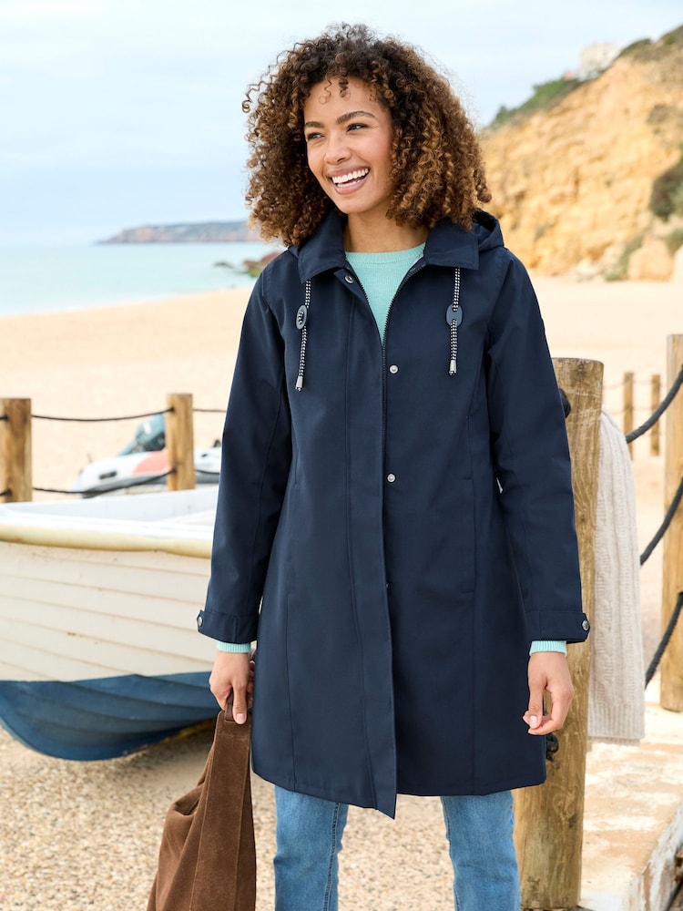 Cotton Traders Blue Weatherproof Jacket - Image 2 of 5 Cotton Traders Blue Weatherproof Jacket - Image 2 of 5