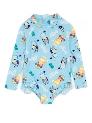 Vanilla Underground Blue Bluey Swimming Costume Swimsuit 1 Piece - Image 1 of 5