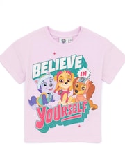 Vanilla Underground Pink Paw Patrol Multicolour Short-Sleeved T-Shirts Pack of 2 - Image 2 of 9