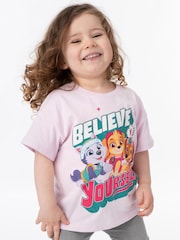Vanilla Underground Pink Paw Patrol Multicolour Short-Sleeved T-Shirts Pack of 2 - Image 8 of 9