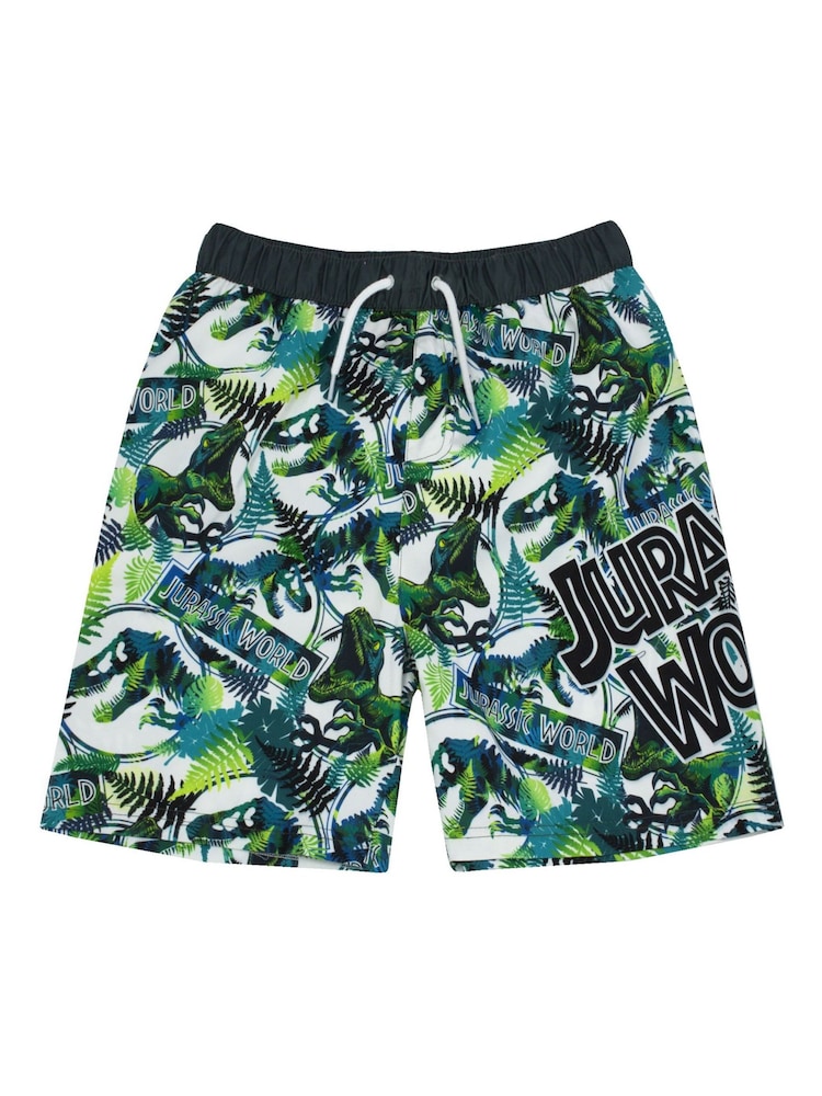Vanilla Underground Green Jurassic World Logo Swim Shorts - Image 6 of 6 Vanilla Underground Green Jurassic World Logo Swim Shorts - Image 6 of 6