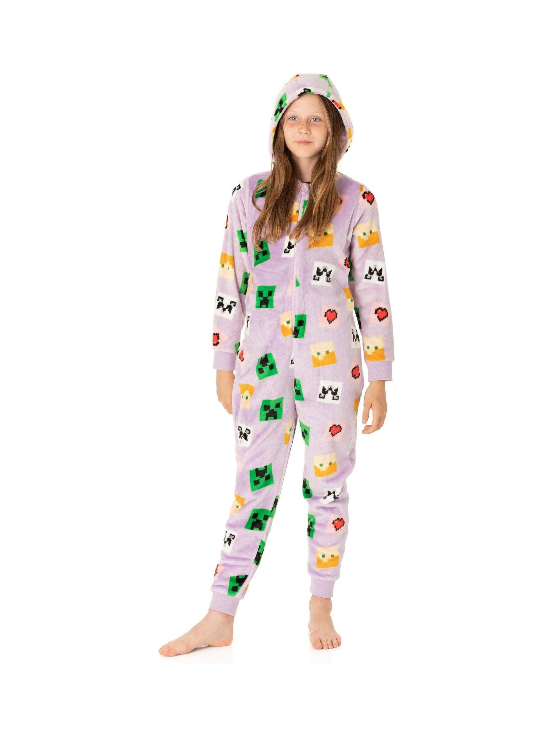 Minecraft (5-6 Years) Onesie (Girls Purple) - Image 3