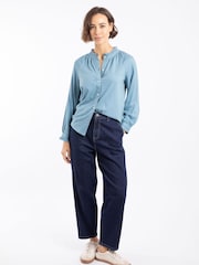 Weird Fish Blue Beryl Barrell Jeans - Image 2 of 10