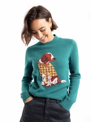 Pleten pulover Weird Fish Lotipot Intarsia - Slika 3 iz 7