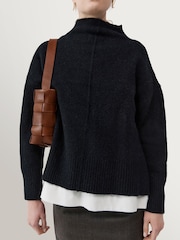 St Agni Brown Woven Mini Tote Bag - Image 5 of 7