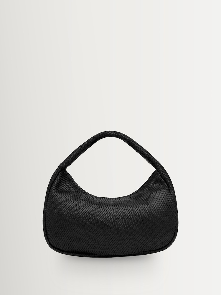 St Agni Black Woven Large Bon Bon Bag - Image 7 of 7 St Agni Black Woven Large Bon Bon Bag - Image 7 of 7