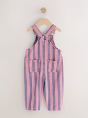 Pink / Navy Blue Denim Dungarees (3mths-7yrs) - Image 2 of 5