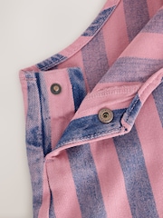 Pink / Navy Blue Denim Dungarees (3mths-7yrs) - Image 5 of 5