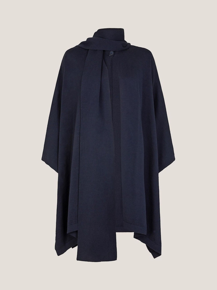 Monsoon Blue Sara Scarf Poncho - Image 1 of 1