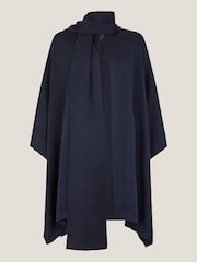 Monsoon Blue Sara Scarf Poncho - Image 5 of 5