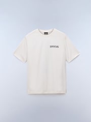 Napapijri White Speghetti Back Graphic T-Shirt - Image 1 of 2