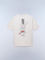 Napapijri White Speghetti Back Graphic T-Shirt - Image 2 of 2