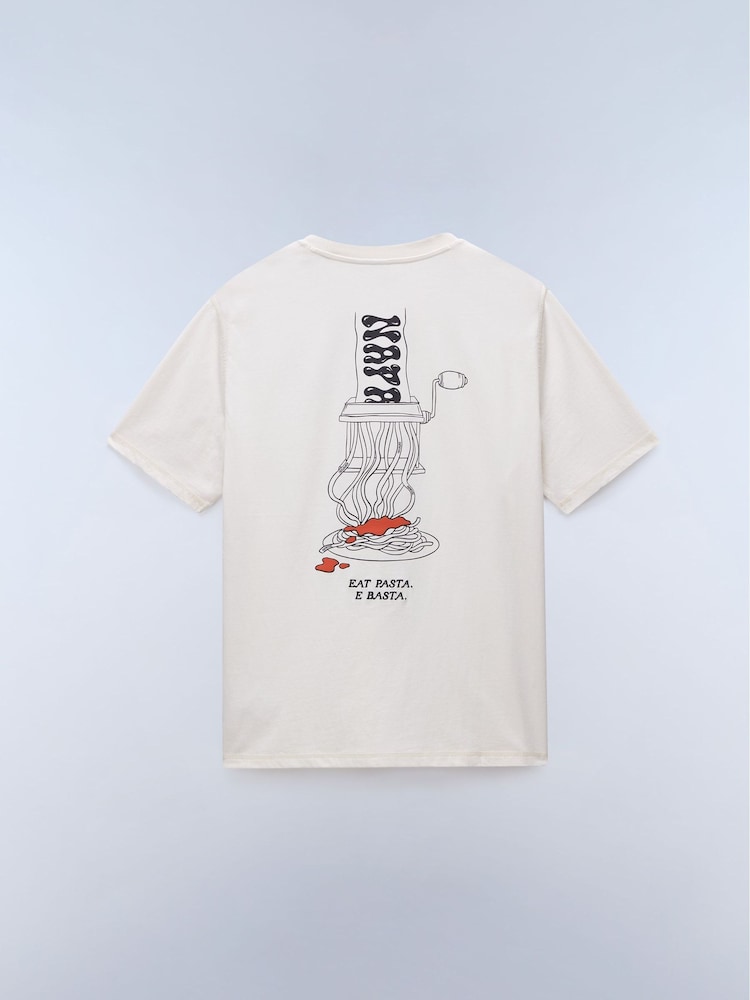 Napapijri White Speghetti Back Graphic T-Shirt - Image 2 of 2