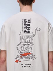 Napapijri White Speghetti Back Graphic T-Shirt - Image 5 of 8