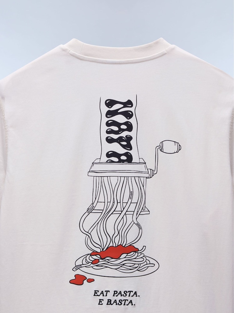 Napapijri White Speghetti Back Graphic T-Shirt - Image 8 of 8