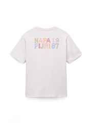 Napapijri White 1987 Back Graphic T-Shirt - Image 7 of 9
