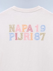 Napapijri White 1987 Back Graphic T-Shirt - Image 8 of 9