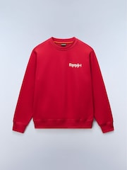 Napapijri Red Matcha Back Graphic Sweatshirt - Image 1 of 2