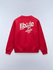 Napapijri Red Matcha Back Graphic Sweatshirt - Image 2 of 2