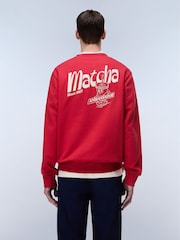 Napapijri Red Matcha Back Graphic Sweatshirt - Image 4 of 7