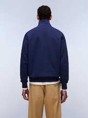 Napapijri Mavi Qrafik Çap 1/4 Fermuarlı Sweatshirt - 6şəkildən 4 şəkil