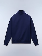 Napapijri Mavi Qrafik Çap 1/4 Fermuarlı Sweatshirt - 6şəkildən 6 şəkil