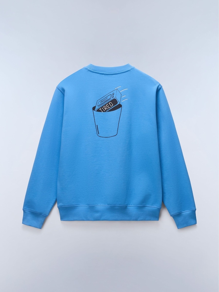 Napapijri Blue Box Logo Back Graphic Sweatshirt - Image 2 of 2