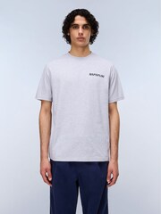 Napapijri Grey Matcha Back Graphic T-Shirt - Image 3 of 7