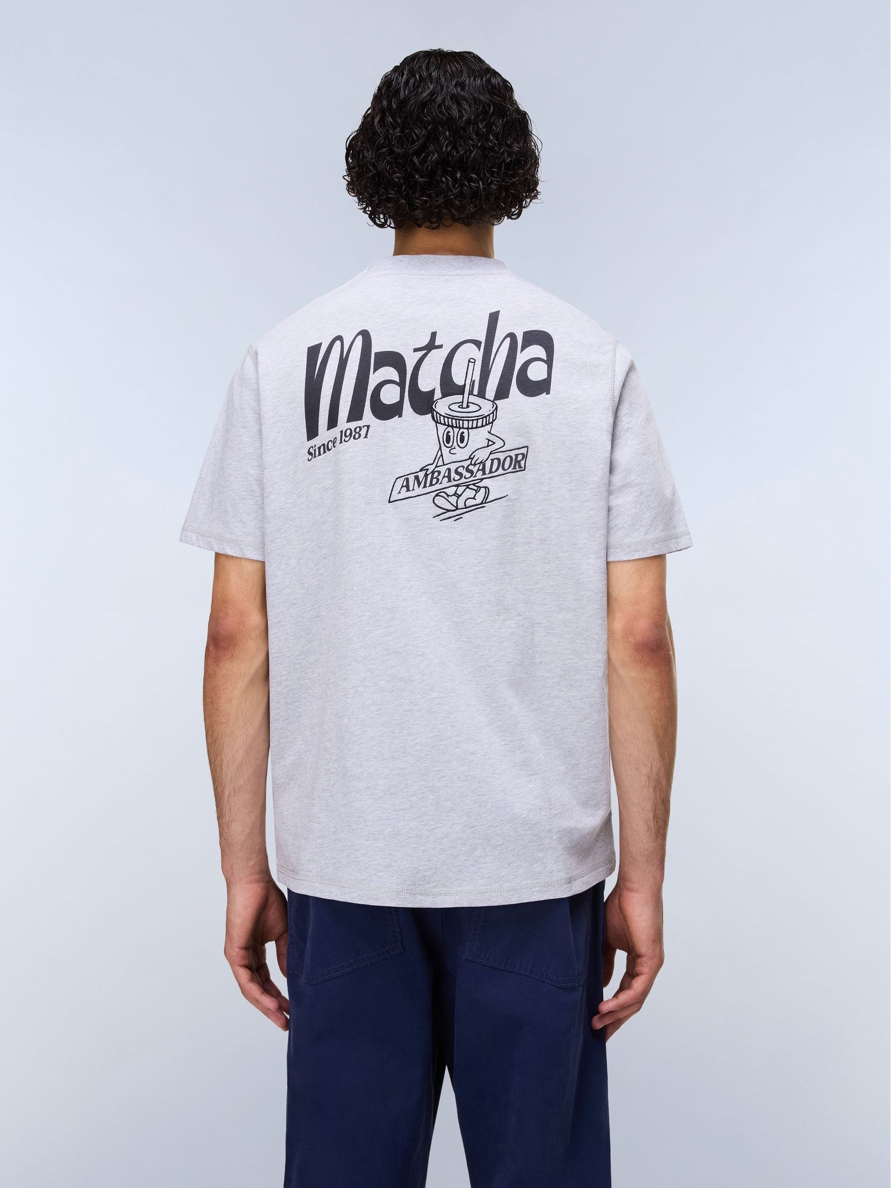 Buy Napapijri Grey Matcha Back Graphic T-Shirt from Next USA