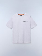 Napapijri Grey Matcha Back Graphic T-Shirt - Image 6 of 7