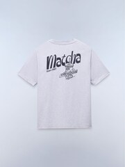 Napapijri Grey Matcha Back Graphic T-Shirt - Image 7 of 7