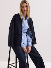 Phase Eight Blue Dakota Stripe Shirt - Image 6 of 7