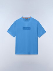 Napapijri Blue Box Logo Short Sleeve T-Shirt - Image 1 of 2