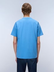 Napapijri Box Logo Short Sleeve Blue T-Shirt - Image 3 of 5