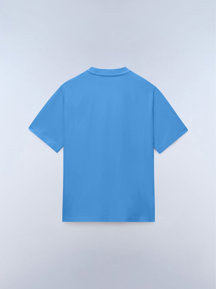 Napapijri Box Logo Short Sleeve Blue T-Shirt - Image 5 of 5