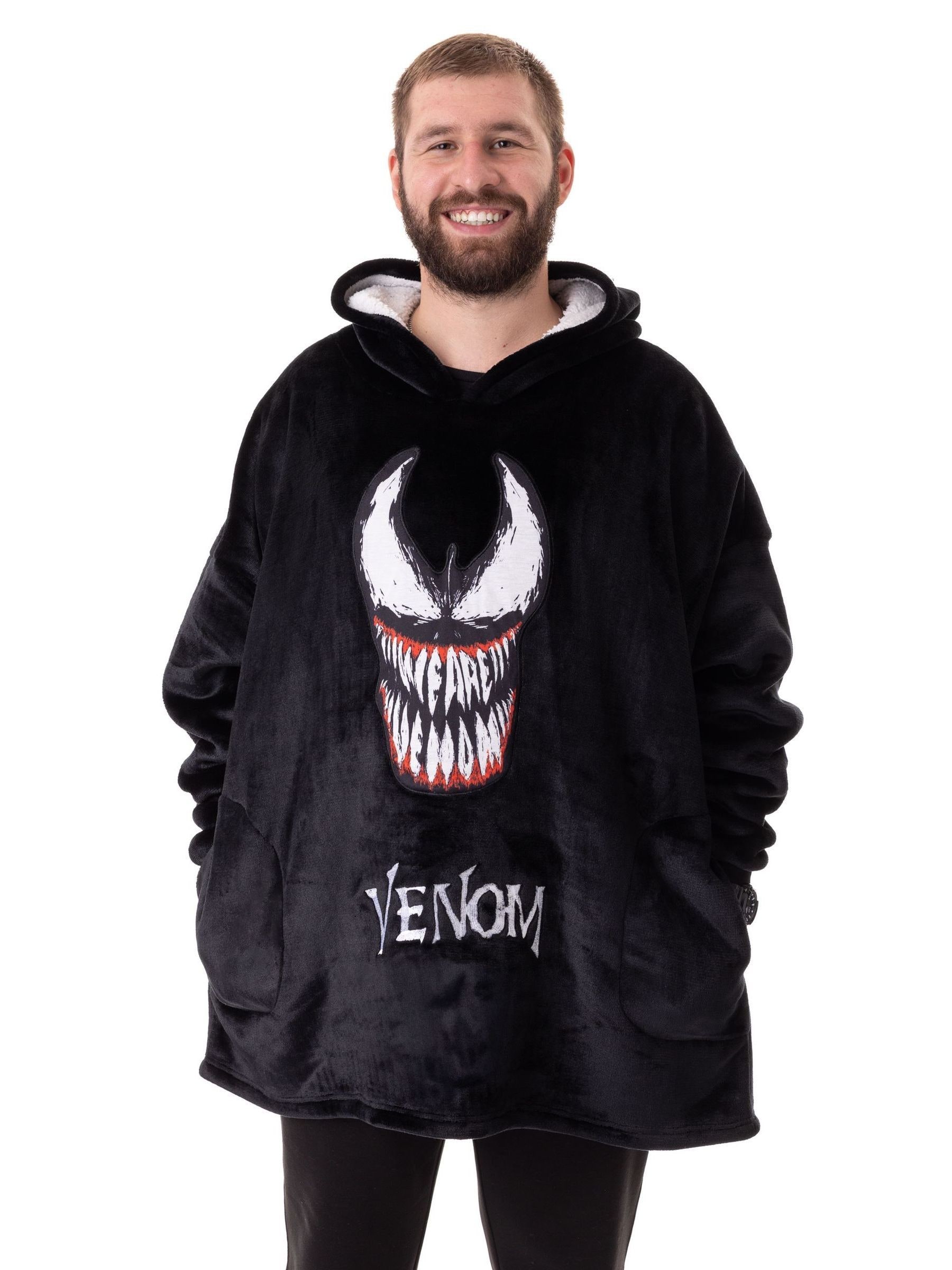 Marvel Men's Black Blanket Hoodie | | Official Merch - Image 4