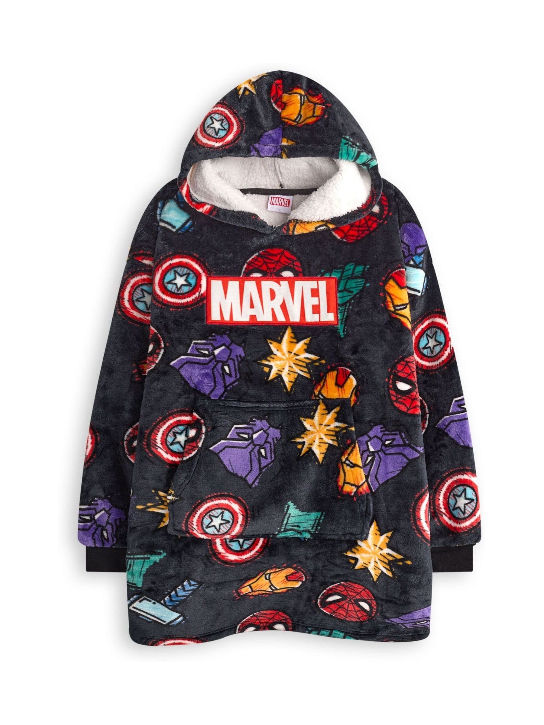 Marvel Men's Multicolor Blanket Hoodie | Multicoloured | Official Merch - Image 4
