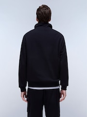 Napapijri Box Logo 1/4 Zip Black Sweatshirt - Image 3 of 5