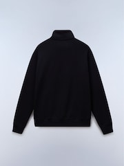 Napapijri Box Logo 1/4 Zip Black Sweatshirt - Image 5 of 5